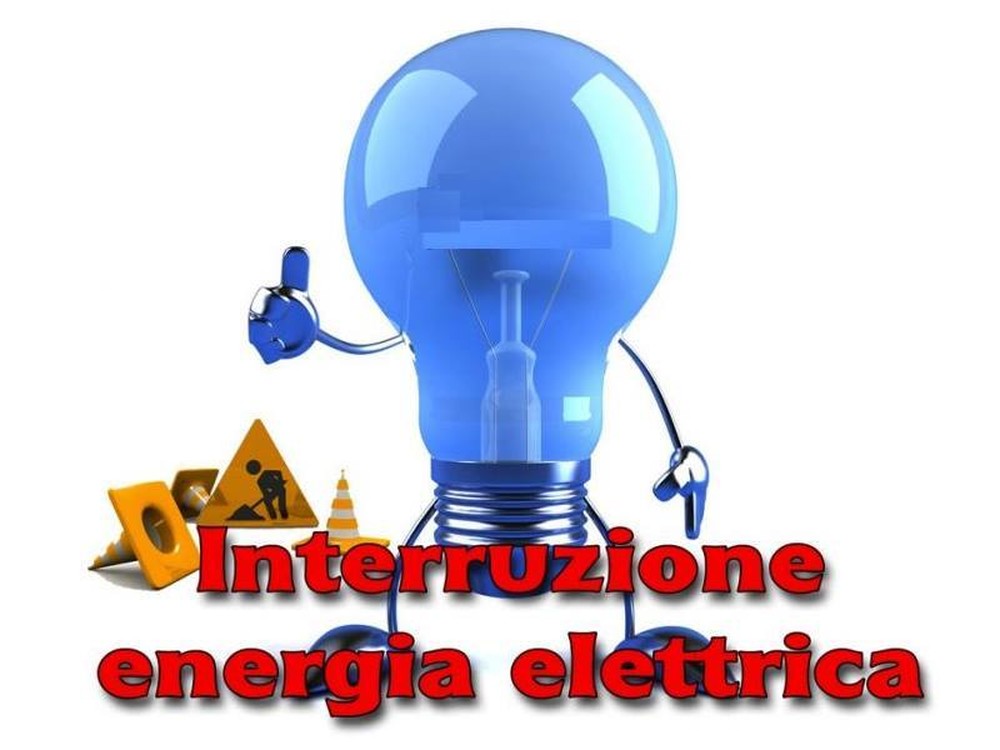 Avviso di interruzione energia elettrica - 20/01/2022