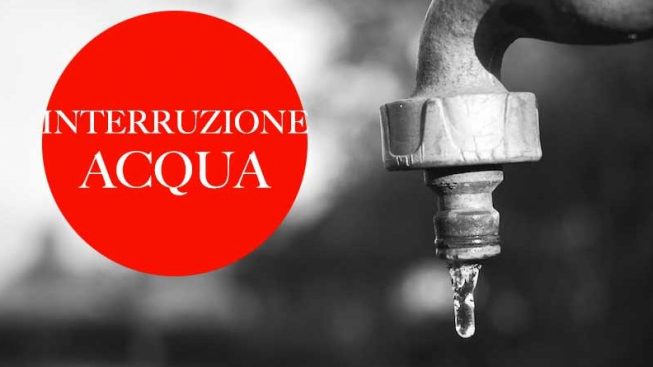 Interruzione erogazione acqua dal 25 gennaio al 4 febbraio 2022