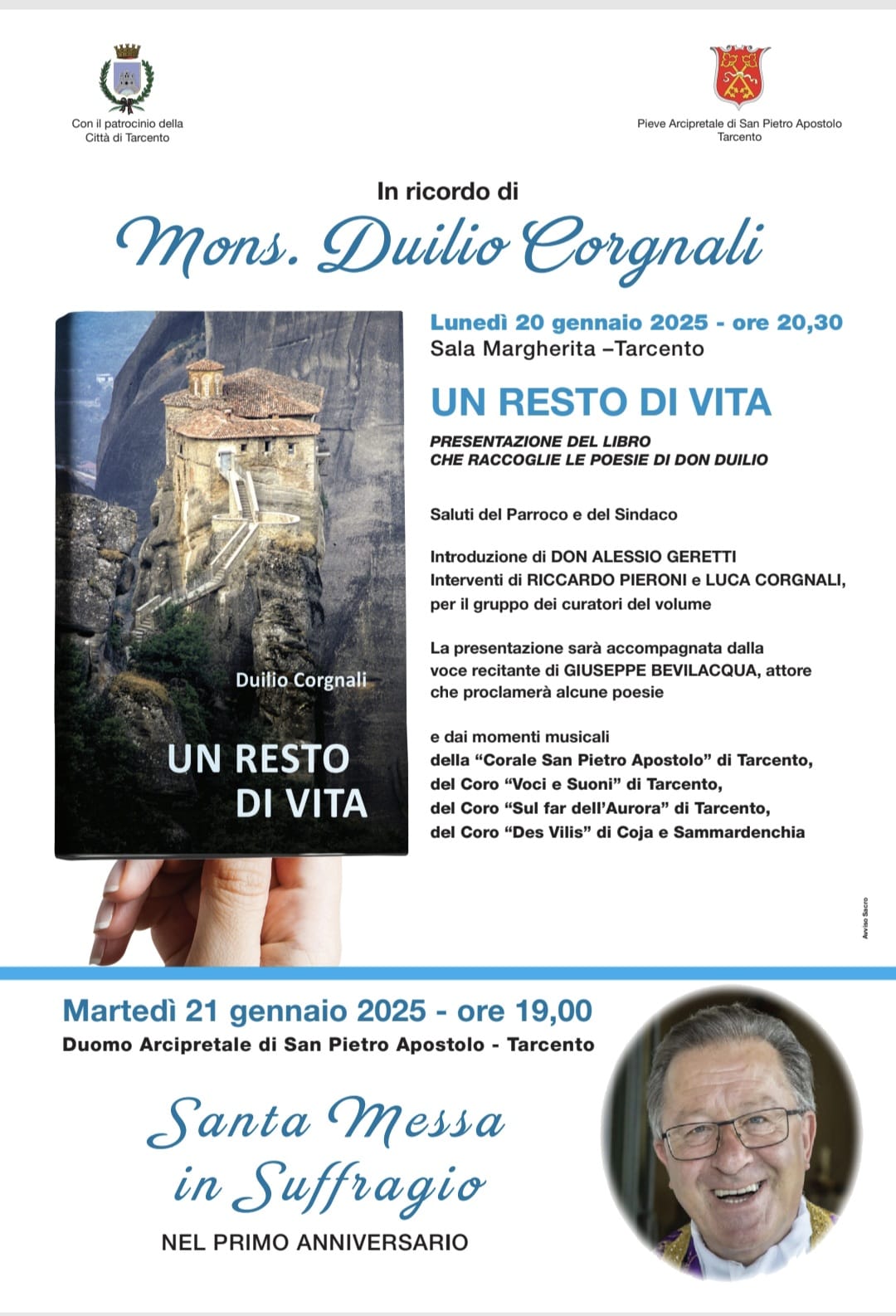 Presentazione del libro "Un resto di vita" in ricordo di Mons. Duilio Corgnali