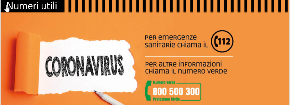 Coronavirus - avvisi e comunicazioni 18/03/2020