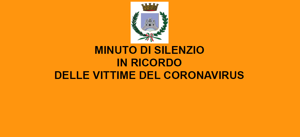 Minuto di silenzio in ricordo delle vittime coronavirus 