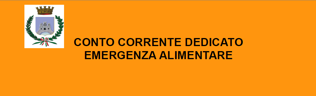 Emergenza covid-19 - comunicazione conto corrente dedicato per emergenza alimentare - 06/04/2020